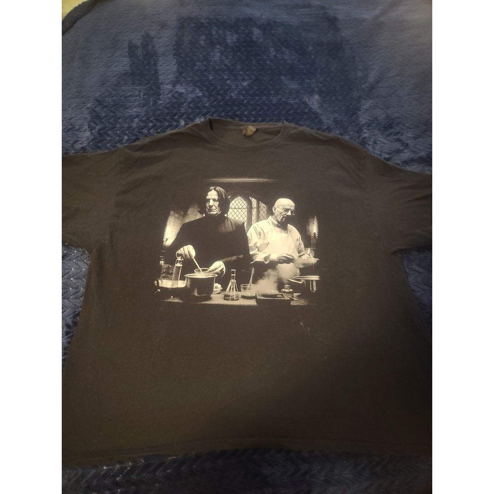 Gildan Snape Walter White Cooking Mashup T-Shirt Mens 3XL Black Breaking Bad HP
